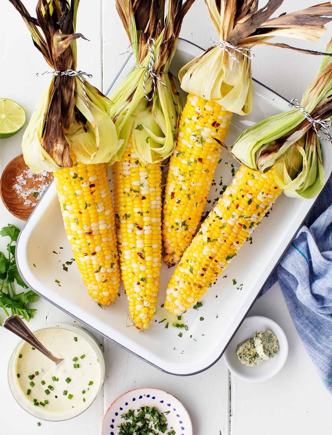 best bbq sides - grilled corn on the cob