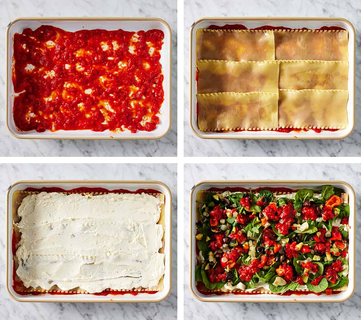 How to layer lasagna