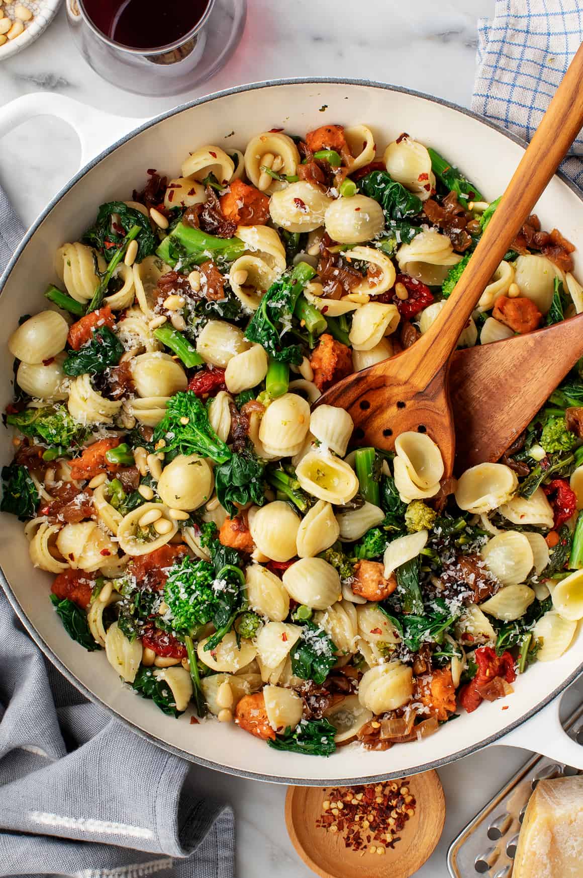 Orecchiette pasta with broccoli rabe
