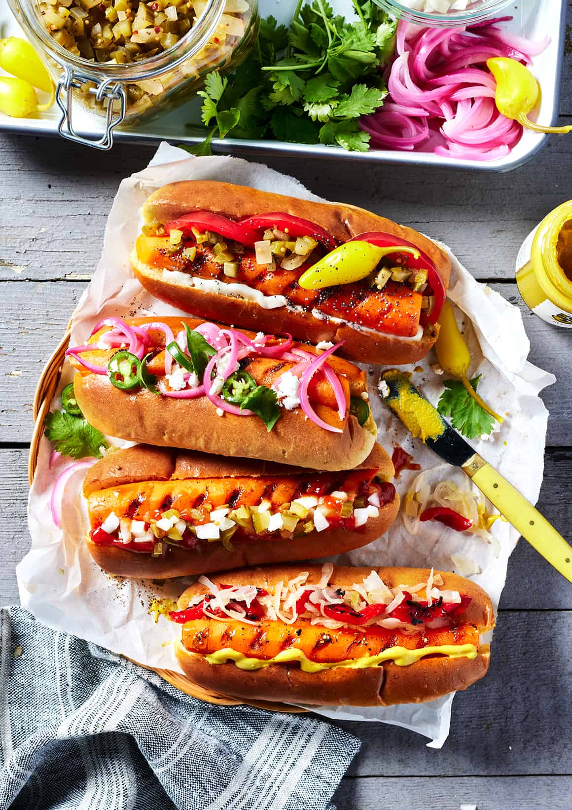 Vegan hot dogs